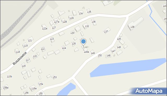 Buszkowice, Buszkowice, 152A, mapa Buszkowice