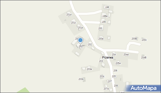 Buszkowice, Buszkowice, 201, mapa Buszkowice