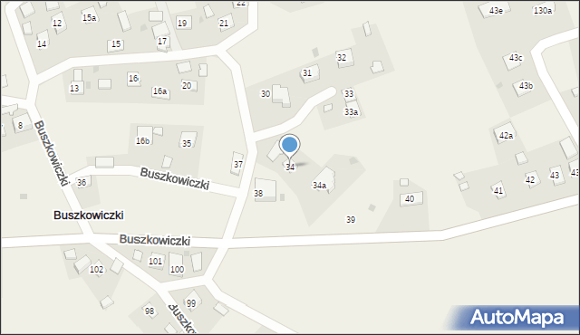 Buszkowiczki, Buszkowiczki, 34, mapa Buszkowiczki