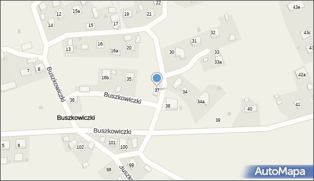 Buszkowiczki, Buszkowiczki, 37, mapa Buszkowiczki