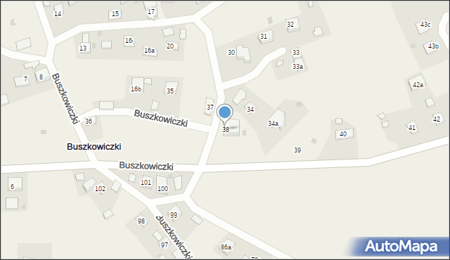 Buszkowiczki, Buszkowiczki, 38, mapa Buszkowiczki