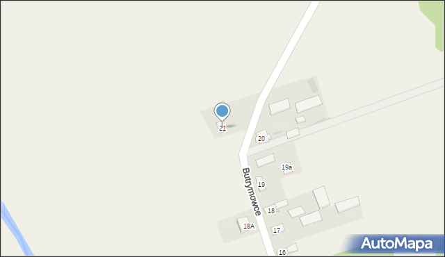 Butrymowce, Butrymowce, 21, mapa Butrymowce