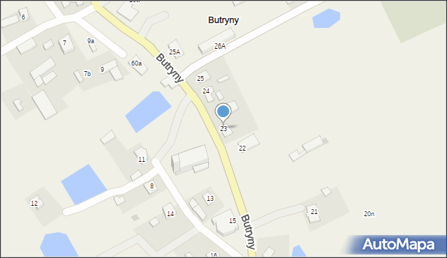 Butryny, Butryny, 23, mapa Butryny