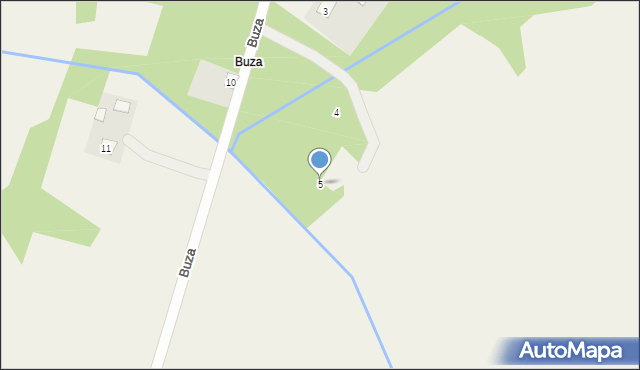 Buza, Buza, 5, mapa Buza