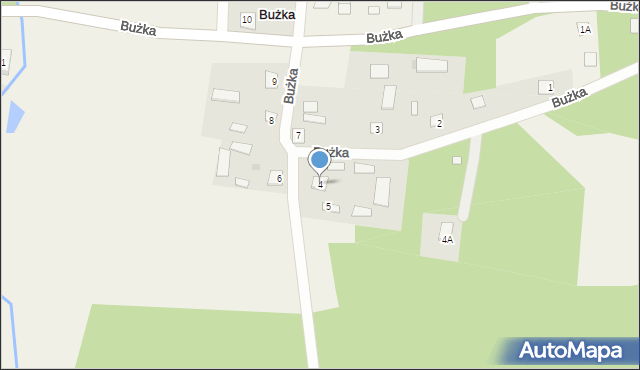Bużka, Bużka, 4, mapa Bużka