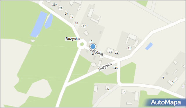 Bużyska, Bużyska, 15, mapa Bużyska