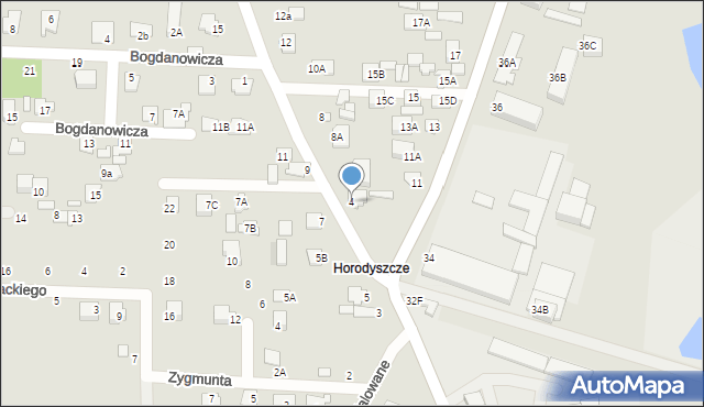 Chełm, Budowlana, 4, mapa Chełma