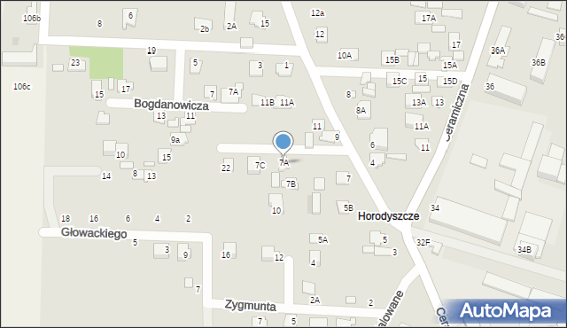 Chełm, Budowlana, 7A, mapa Chełma