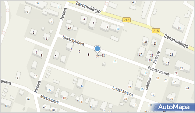 Chłapowo, Bursztynowa, 10, mapa Chłapowo
