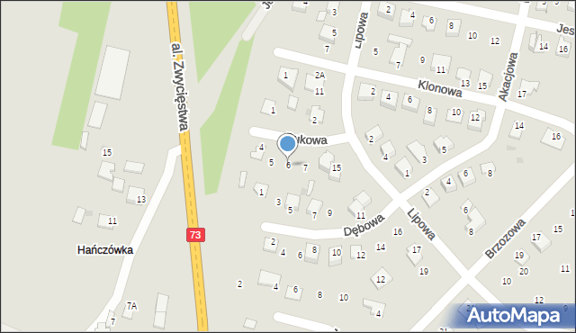 Chmielnik, Bukowa, 6, mapa Chmielnik