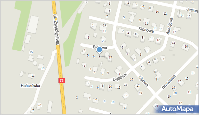 Chmielnik, Bukowa, 7, mapa Chmielnik