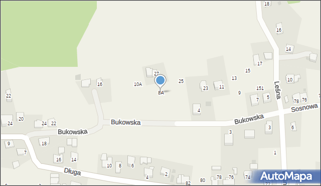 Chorowice, Bukowska, 8A, mapa Chorowice