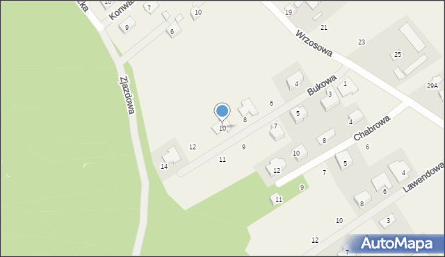 Chroboty, Bukowa, 10, mapa Chroboty