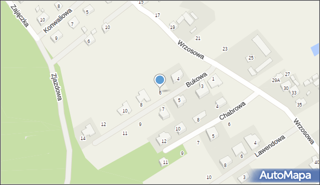 Chroboty, Bukowa, 6, mapa Chroboty