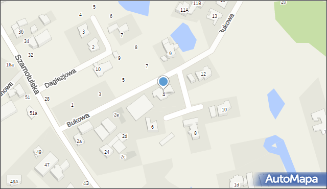 Chyby, Bukowa, 4, mapa Chyby