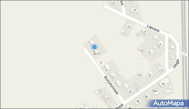 Cieplewo, Bursztynowa, 10, mapa Cieplewo