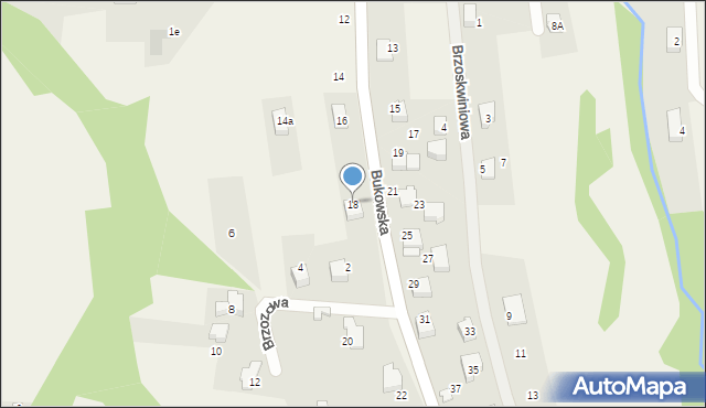 Czaniec, Bukowska, 18, mapa Czaniec