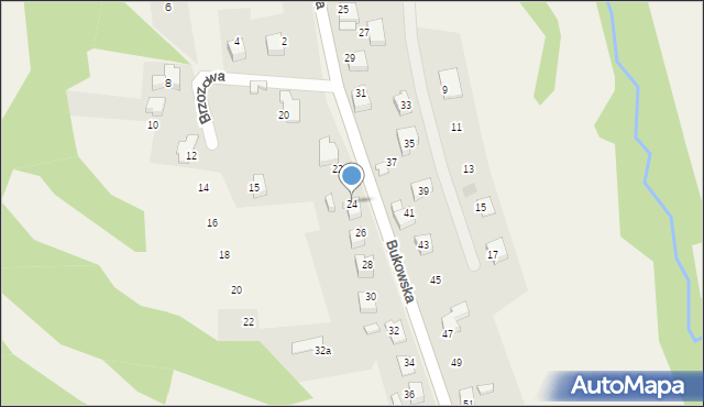 Czaniec, Bukowska, 24, mapa Czaniec