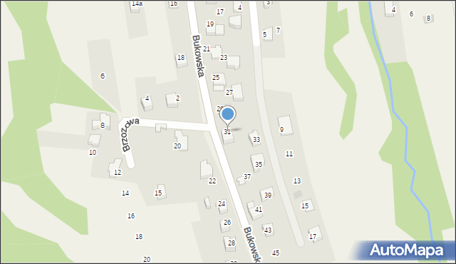 Czaniec, Bukowska, 31, mapa Czaniec