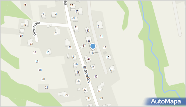 Czaniec, Bukowska, 39, mapa Czaniec