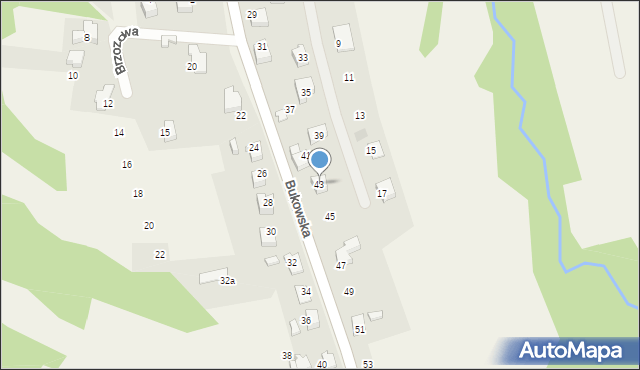 Czaniec, Bukowska, 43, mapa Czaniec