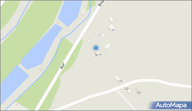 Czarny Dunajec, Bugaj, 16, mapa Czarny Dunajec