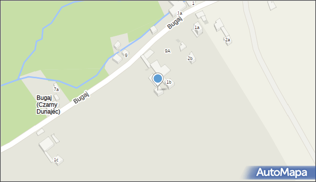 Czarny Dunajec, Bugaj, 6a, mapa Czarny Dunajec