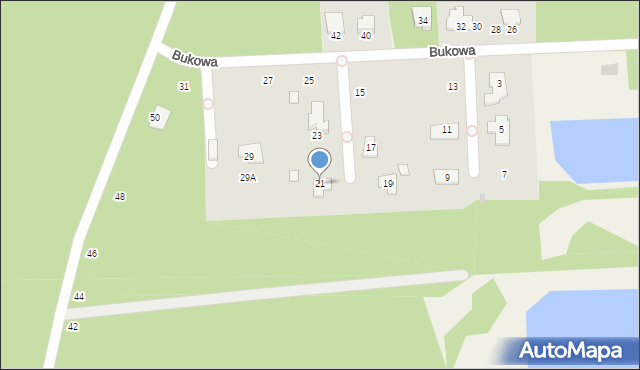 Czarny Las, Bukowa, 21, mapa Czarny Las