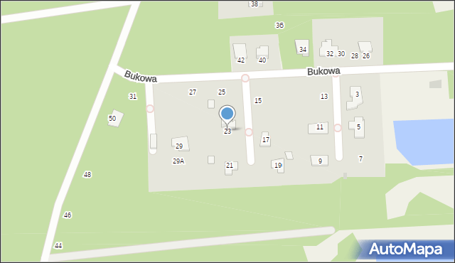 Czarny Las, Bukowa, 23, mapa Czarny Las