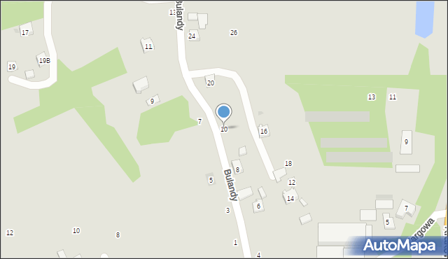 Czchów, Bulandy Stanisława, ks., 10, mapa Czchów