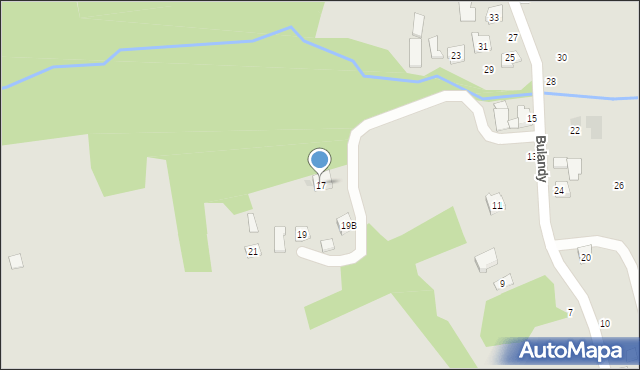 Czchów, Bulandy Stanisława, ks., 17, mapa Czchów