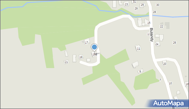 Czchów, Bulandy Stanisława, ks., 19B, mapa Czchów