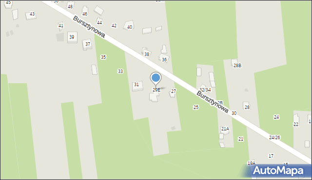 Częstochowa, Bursztynowa, 29E, mapa Częstochowy