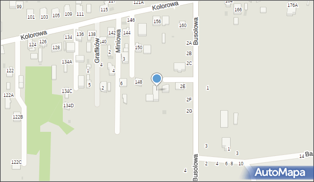 Częstochowa, Busolowa, 2eb, mapa Częstochowy