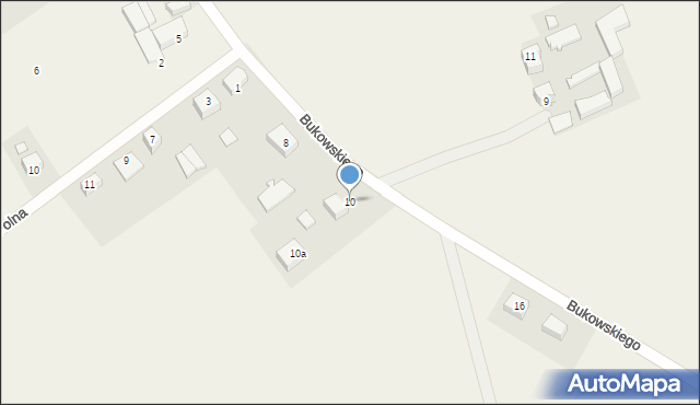 Czyczkowy, Bukowskiego Bernarda, 10, mapa Czyczkowy