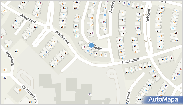 Dąbrówka, Bukowa, 7, mapa Dąbrówka