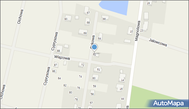 Dębno, Bukowa, 16, mapa Dębno
