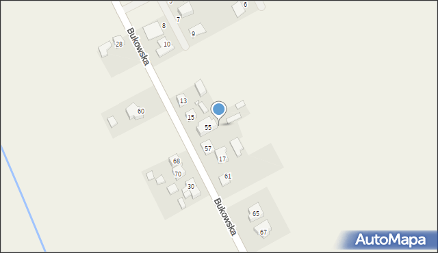 Dobieżyn, Bukowska, 55A, mapa Dobieżyn
