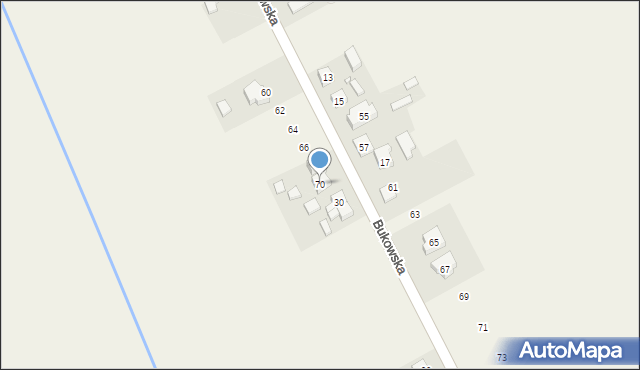 Dobieżyn, Bukowska, 70, mapa Dobieżyn
