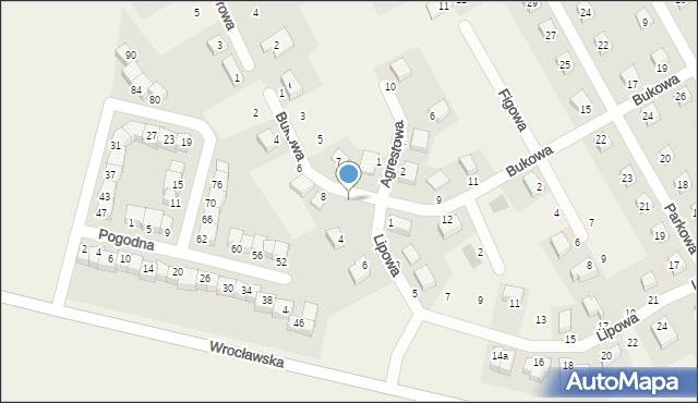 Dobrzykowice, Bukowa, 10, mapa Dobrzykowice