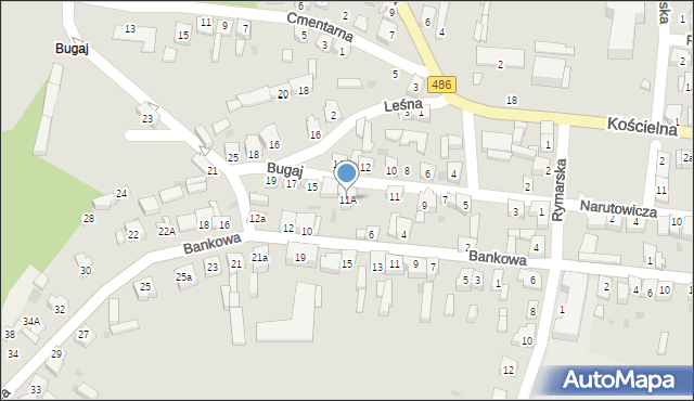 Działoszyn, Bugaj, 11A, mapa Działoszyn