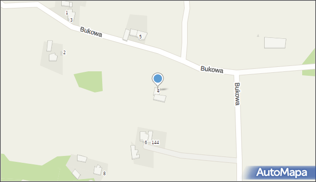 Frydrychowice, Bukowa, 4, mapa Frydrychowice