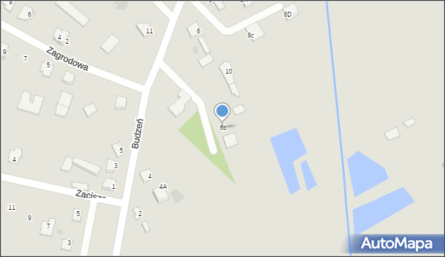 Garwolin, Budzeń, 6b, mapa Garwolin
