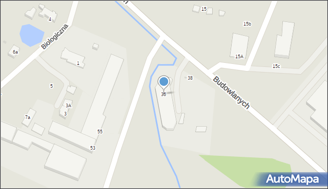 Gdańsk, Budowlanych, 36, mapa Gdańska