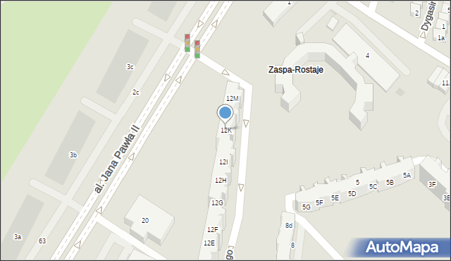 Gdańsk, Burzyńskiego Zbigniewa, 12K, mapa Gdańska