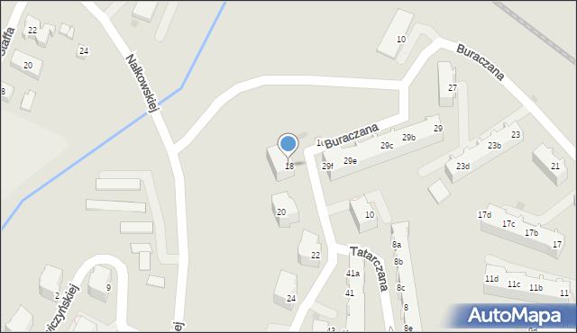 Gdynia, Buraczana, 18, mapa Gdyni