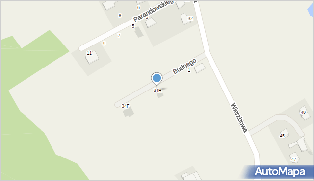 Glincz, Budnego Szymona, 5, mapa Glincz