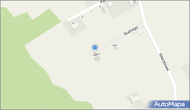 Glincz, Budnego Szymona, 9, mapa Glincz