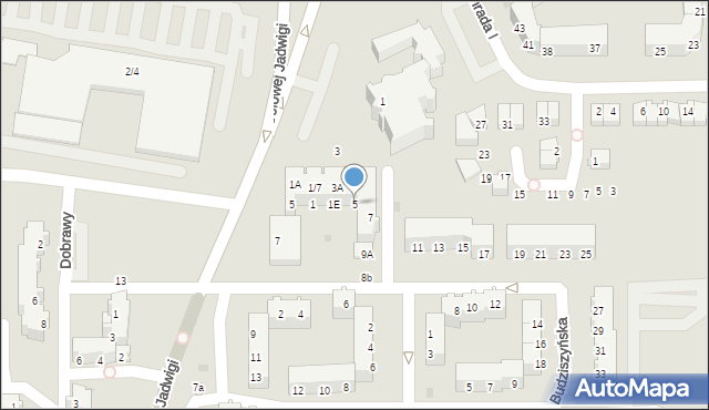 Głogów, Budziszyńska, 5, mapa Głogów