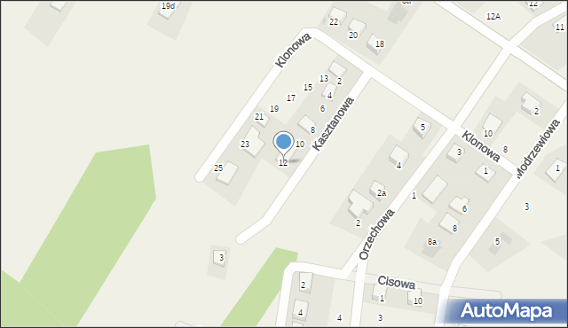 Górki, Bukowa, 12, mapa Górki